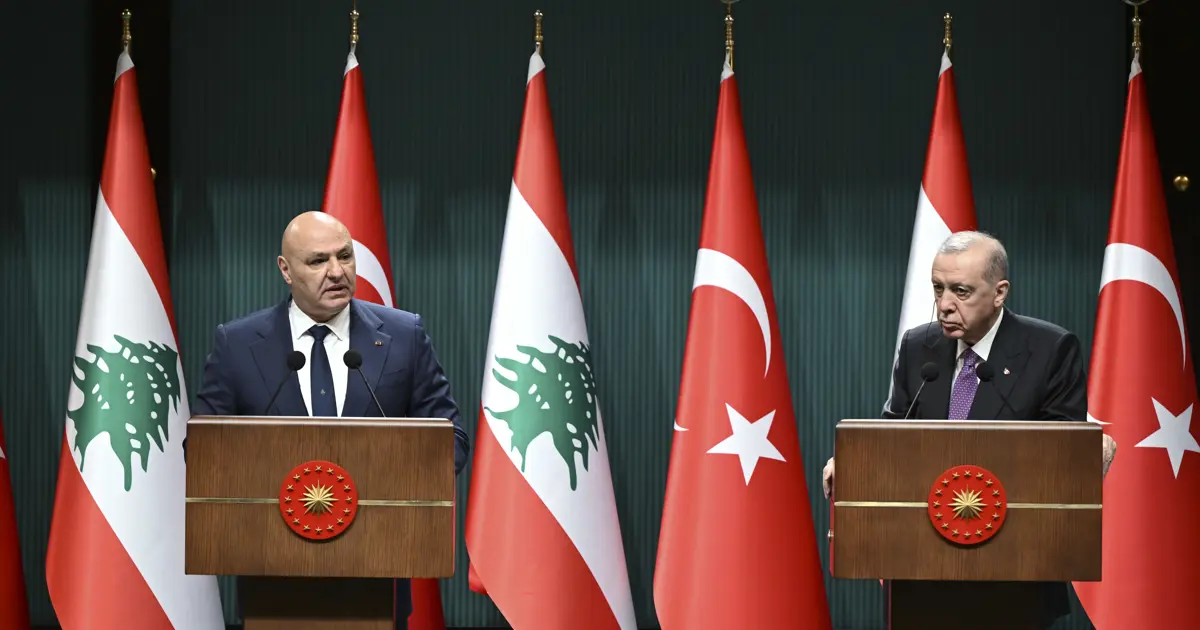 Lübnan Cumhurbaşkanı Ankara’da. Erdoğan: İsrail insanlık suçu işiyor
