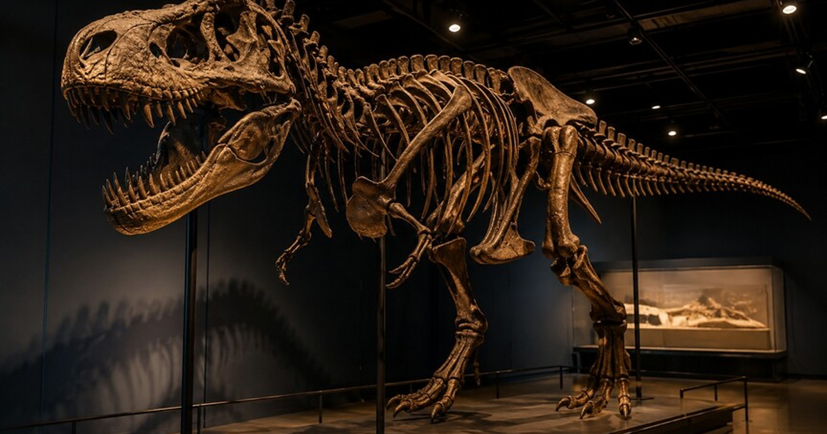 ABD’deki müzayedede T-rex iskeleti 50,1 milyon dolara satılarak rekor kırdı