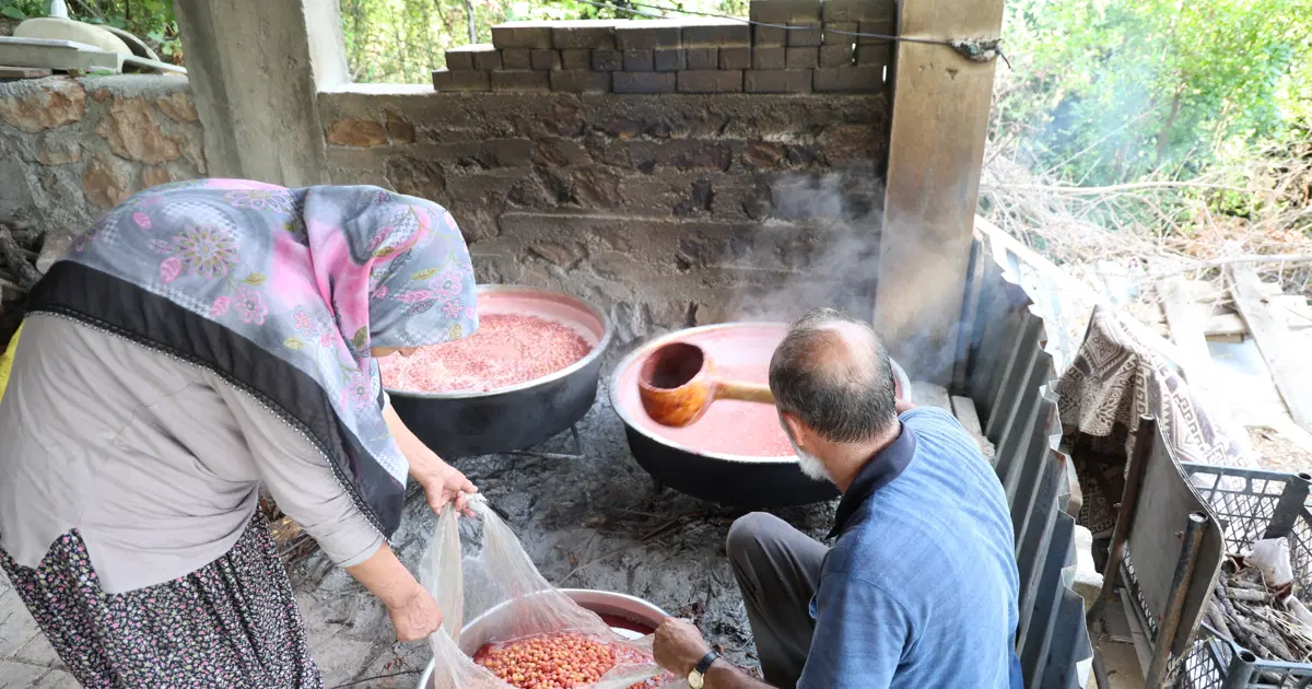 130 kilo kara kazanda vitamin hapına dönüşüyor. Çatlatma işleminden geçiriyorlar