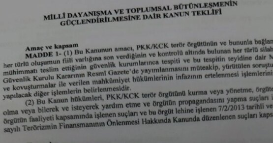 Çerçeve yasa için ilk onay. Komisyondan geçen süreç yasasında hangi maddeler var?