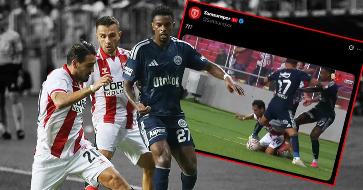 Samsunspor, Fenerbahçe maçı devam ederken paylaştı. Üç soru işaretli tepki