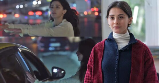 Helin Kandemir sette yanlış taksiye bindi. “Zincirlikuyu turu yaptığım kamera arkası”