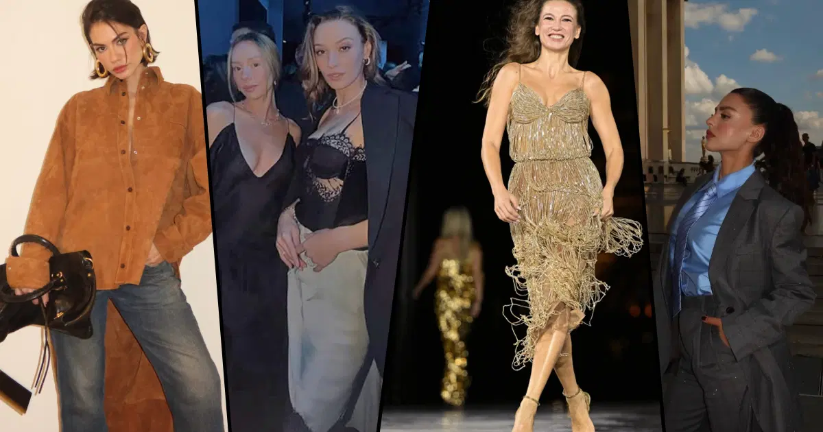 Türk yıldızlar Paris Moda Haftası’nda. Sümeyye Aydoğan ile Ester Exposito bir arada